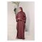 Affinity Burgundy Butterfly Gown Abaya