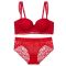 Omi Beauty, Wildflower Lace Bra Set, Cherry, OMI-WLS-C