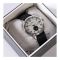 Timex Men's Chrome Round Dial With Plain Black Strap Analog Watch, TW2R88900