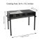 AJF Portable Japanese BBQ Table Grill, BBQ Area 24.41 X 10.24 & Installation Size 27.56 X 12.2 X 25.59 Inches, Adjustable Height, TL-670