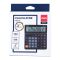 Deli 12 Digits Small Desktop Calculator, Black, EM01120