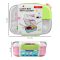 Homeatic Plastic Lunch Box With Cutlery, 1100ml/200ml Capacity, 2.4in (H) x 5.1in (W) x 3.7in (D), Pink, HMT-011