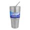 AJF Stainless Steel Carnival Tumbler With Straw, 900ml Capacity