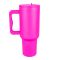 AJF HydroJug Stainless Steel Tumbler With Handle & Flip Straw, 1.18ml, Mature Pink