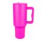 AJF HydroJug Stainless Steel Tumbler With Handle & Flip Straw, 1.18ml, Mature Pink