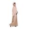 Affinity Pristine Abaya + Hijab Set, Brown With Black Borders