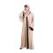 Affinity Pristine Abaya + Hijab Set, Brown With Black Borders