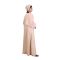 Affinity Pristine Abaya + Hijab Set, Brown With Black Borders