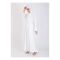 Affinity Basic Front Open Abaya + Hijab Set, White