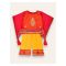 IXAMPLE Girls 3-Piece Festive Dress, Yellow & Red, IXGET 79021