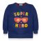 IXAMPLE Boys Navy Super Hero Sweatshirt, Navy, IXWBSS 650181