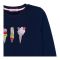 Ixample Girls Ice Cream Embroidered Sweatshirt, Navy Blue, IXWGSS 74036