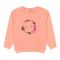 Ixample Girls Floral Printed Sweatshirt, Peach, IXWGSS 74039