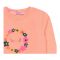 Ixample Girls Floral Printed Sweatshirt, Peach, IXWGSS 74039