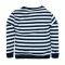 IXAMPLE Girls Striped Picture Sweatshirt, White & Navy, IXWGSS 740271