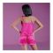 Basix Women's Nighty Camisole Shorts Set With Net Laces, Fuscia Pink, CS-109