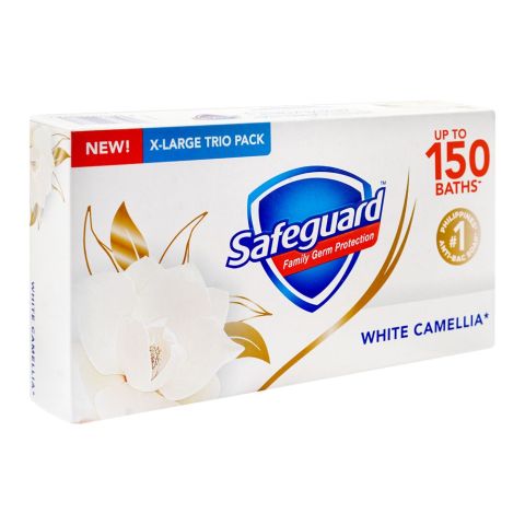 Safeguard White Camellia Soap, 3 X 160g