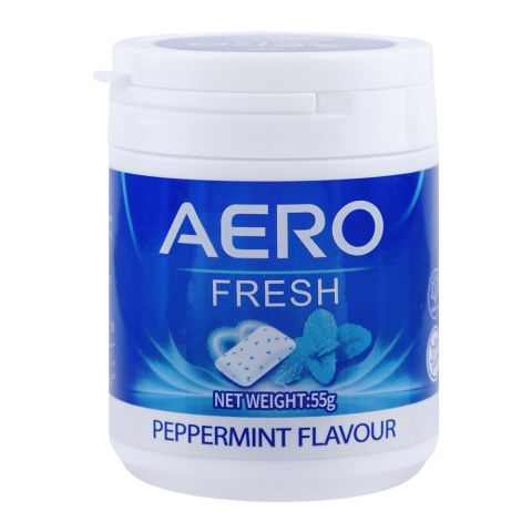 Aero Fresh Peppermint Gum, 55g