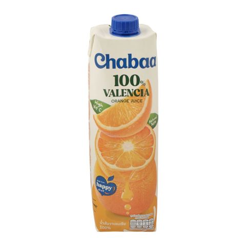 Chabaa 100% Valencia Orange  Juice, 1 Liter