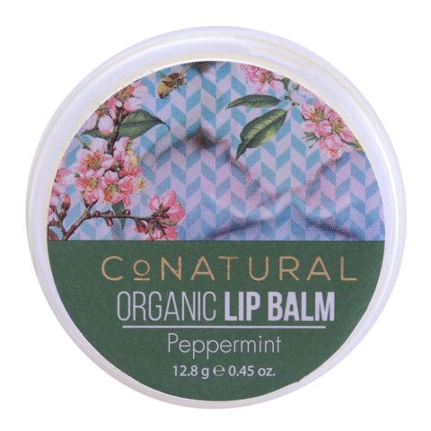 CoNatural Organic Lip Balm, Peppermint, 12.8g