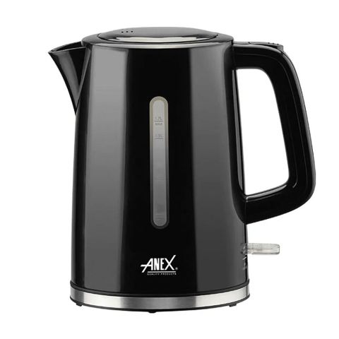 Anex Deluxe Kettle, 1850-2150W, 1700ml Capacity, Black, AG-4055