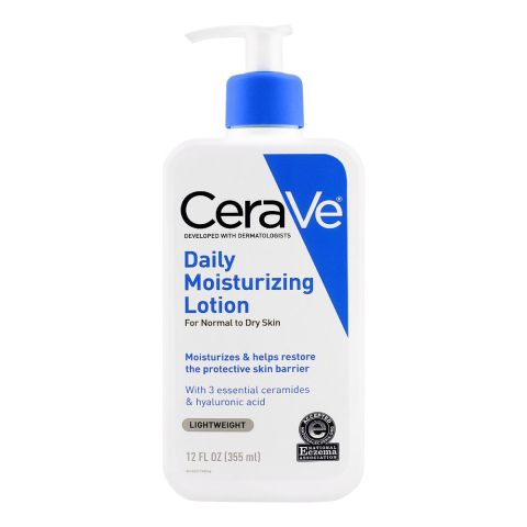 CeraVe Daily Moisturizing Lotion, Normal To Dry Skin, 355ml