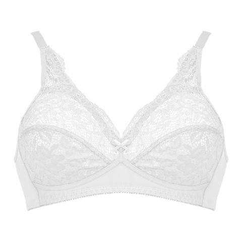 IFG Blossom Lace Bra, White, 002