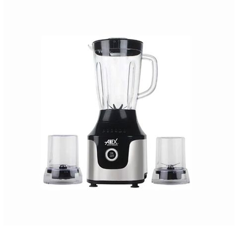 Anex Deluxe Blender & Grinder, 600W, 1500ml Jar, Black, AG-6046