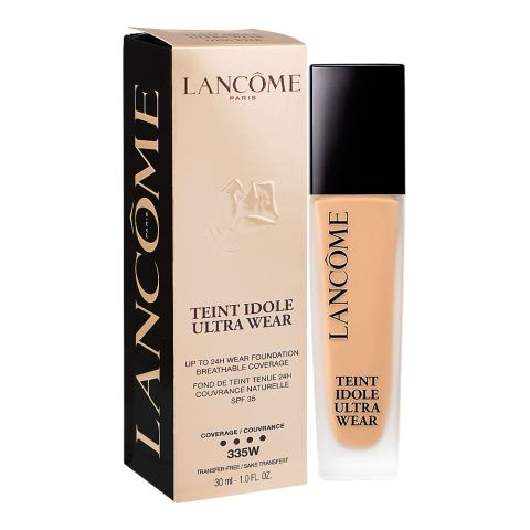 Lancome Paris Teint Idole Ultra Wear Liquid Foundation, SPF-35, Transfer-Free, 30ml, 335W