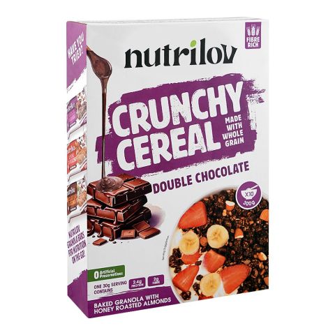 NutriLov Crunchy Cereal Double Chocolate, 300g