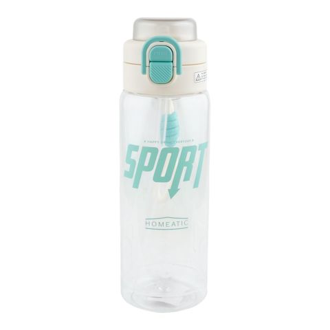 Homeatic Sports Water Bottle, 750ml, White, HMT-032