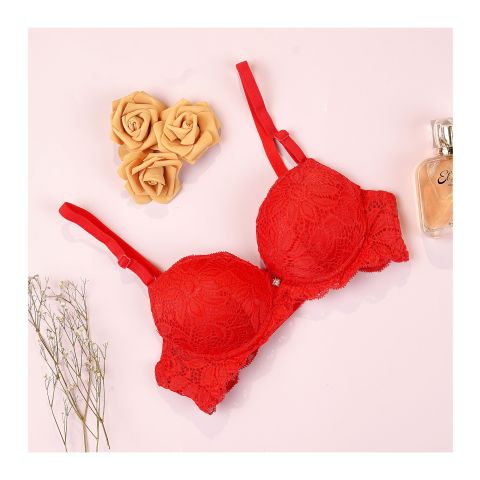Flourish Women's Foam Bra, Red, S2-2055