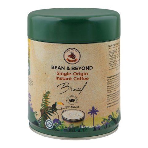Bean & Beyond Brazil Coffee, 100g Tin