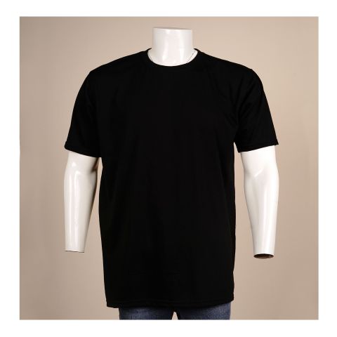 Indus Men's T-Shirt, Cotton, Black, 2XL