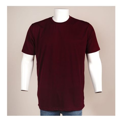 Indus Men's T-Shirt, Cotton, Maroon, 2XL