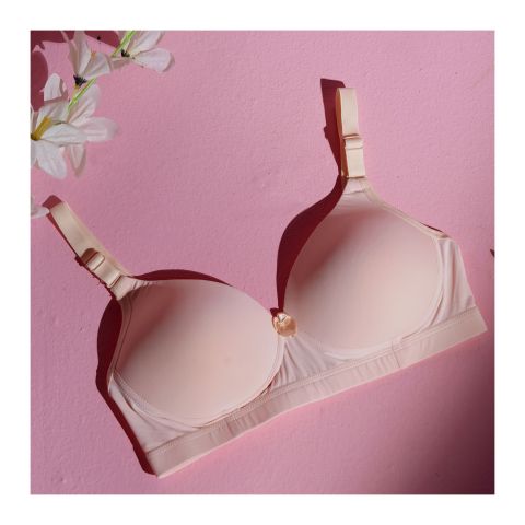 Flourish Women's T-Shirt Foam Bra, 32, Peach, 15060