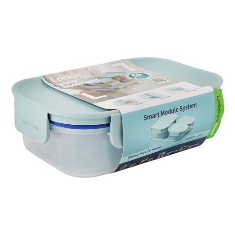 Lock & Lock Classic Plus Rectangular Container, BPA Free, 420ml, LLHPL413MIT