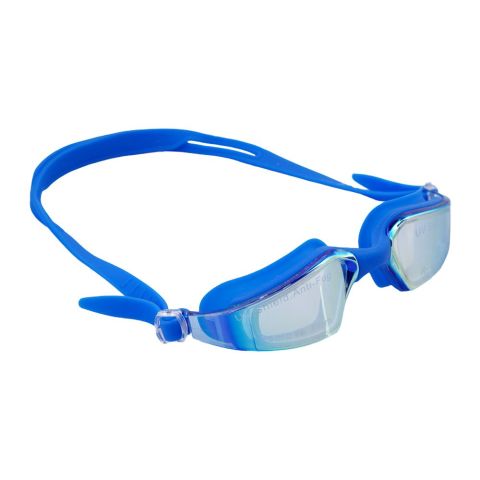 Swimming Goggles UV Shield Anti Fog Soft Silicone, Blue, 2300RG