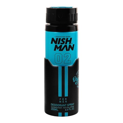 Nishman 02 For Men Deodorant Spray, 200ml
