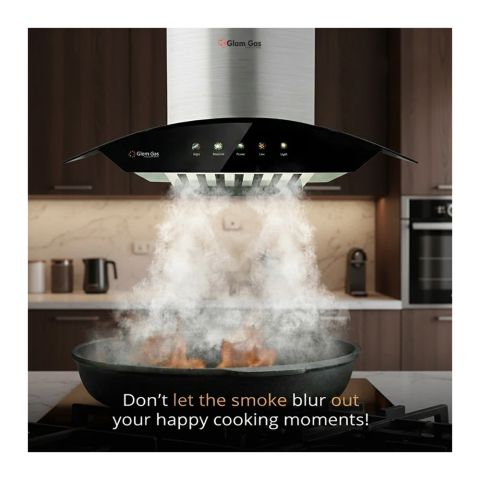 Glam Gas Multi Function Range Hood Stainless Steel Kitchen Chimney, 75CM, Hood Star