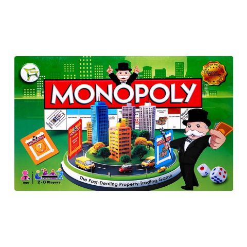 Warq Notes 2-In-1 Monopoly Board Game, For 7+ Years, GC7201