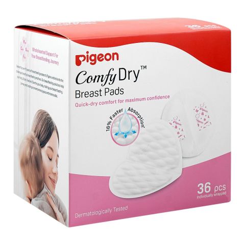 Pigeon Comfy Dry Breast Pads, Q81601, 36-Pack