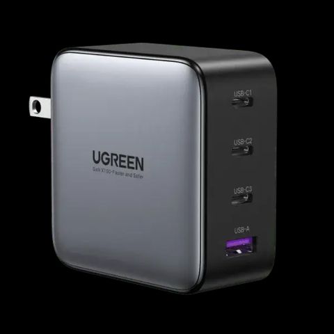 UGreen Nexode Fast Charger, 100W, 3 X USB-C, 1 X USB-A Ports, 40737