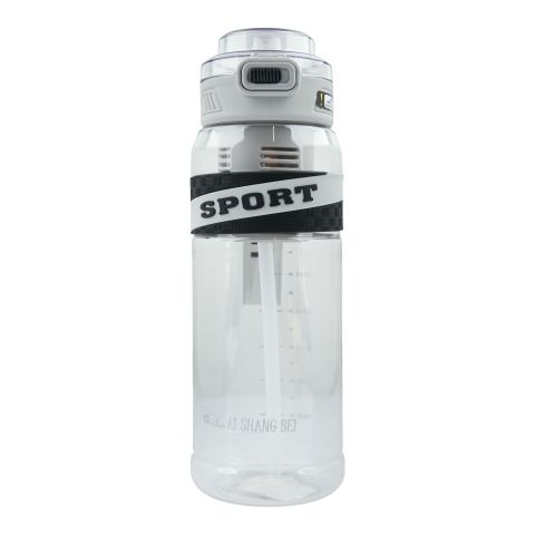 AJF Kids Sports Plastic Water Bottle, 1000ml, 15-5, Grey
