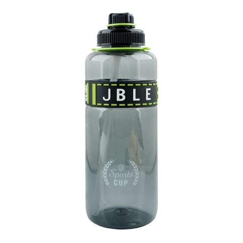 AJF JBLE Plastic Water Bottle, 2 Liters, 15-7, Black-Green