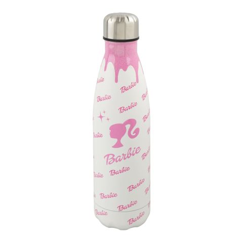 AJF Barbie Stainless Steel Water Bottle, 500ml, GW-07, Off White