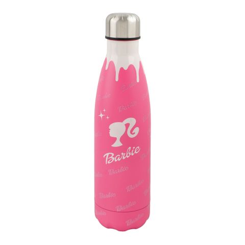 AJF Barbie Stainless Steel Water Bottle, 500ml, GW-07, Mature Pink