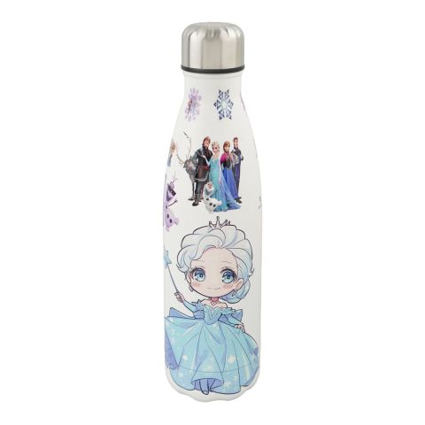 AJF Disney Frozen Stainless Steel Water Bottle, 500ml, GW-08, Off White