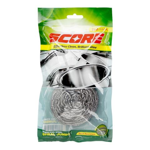 Score 2-In-1 Stainless Steel Spiral Jumbo Wraper, 2-Pack