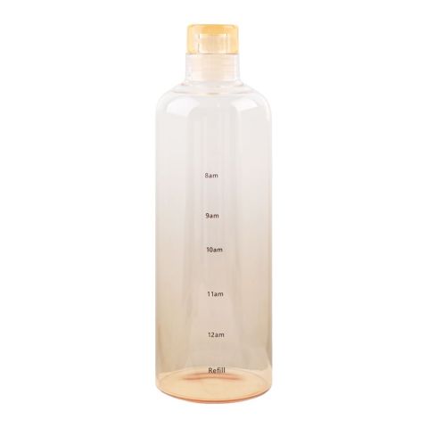 AJF Transparent Glass Water Bottle, 700ml, GB-01, Peach